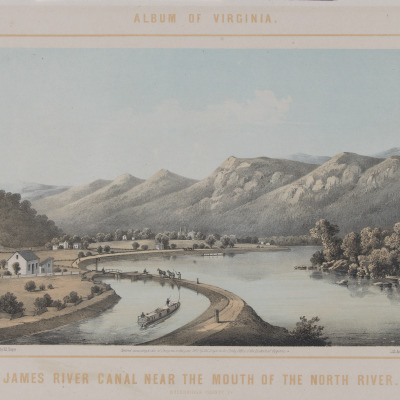 James River Canal Near the Mouth of the North River, Rockbridge County, VA, from 