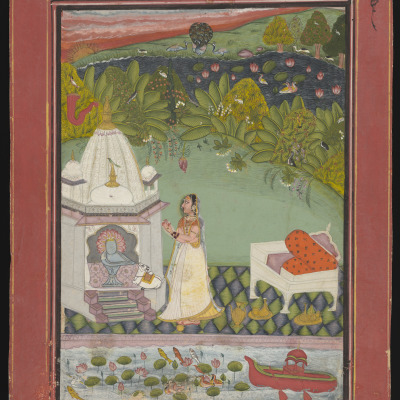 Page from a Ragamala Series: Bhairavi Ragini
