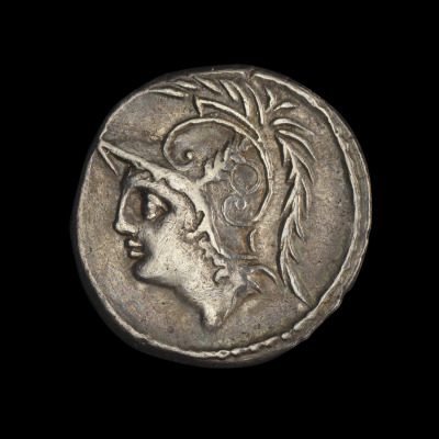 Denarius of Quintus Minucius Thermus with Head of Mars