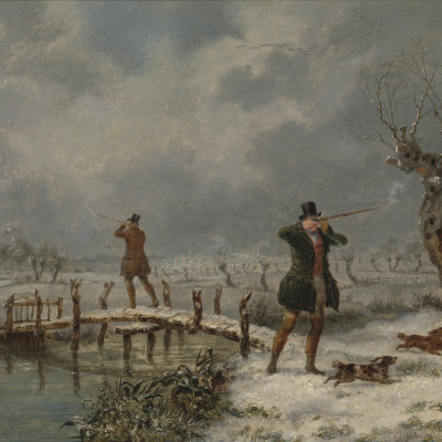 Shooing in the Four Seasons of the Year: Winter - Wild Fowling in the Snow