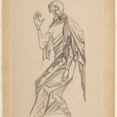 Character Design for Apotre, Judas in Diaghilev's Projected Ballet Liturgie