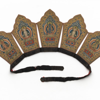 Ritual Crown with Five Cosmic Buddhas