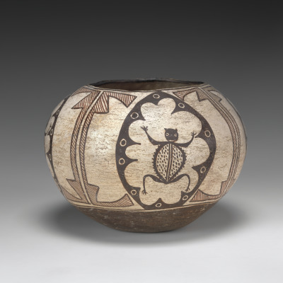 Olla with Horned Toad Motif