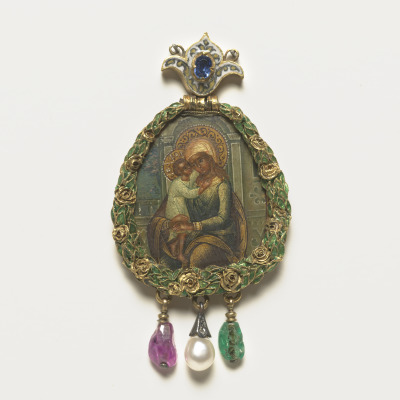 Virgin and Child Enthroned Pendant