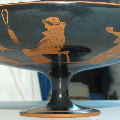 Red-Figure Kylix (Wine Cup)