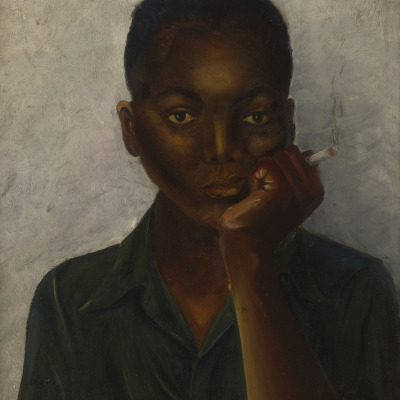 Untitled (also called Black Boy Smoking a Cigarette)
