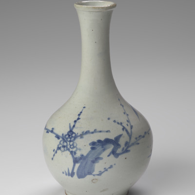Bottle with Plum and Bamboo Designs