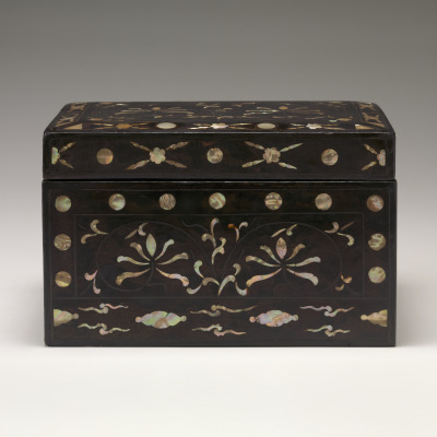 Container with Lotus Flower Design