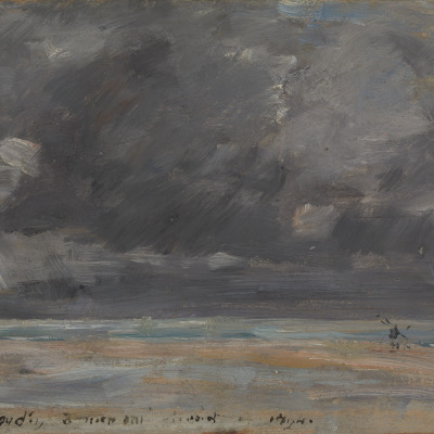 The Beach at Trouville, Stormy Weather