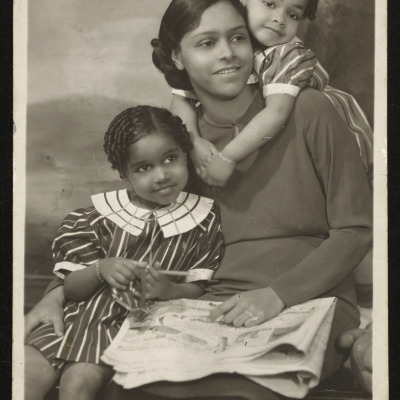 Portrait of Mother and Two Children