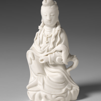Seated Guanyin Holding a Fly Whisk