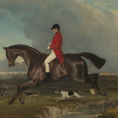 A Portrait of Hollingworth Magniac on His Horse Eureka