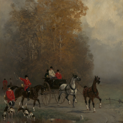 Hunting Scene, with a Tandem