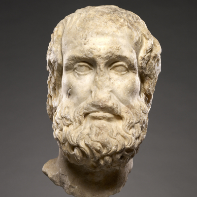 Portrait Head of Euripides