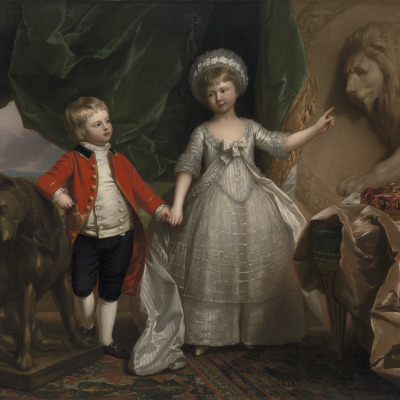 Portrait of Prince William and His Elder Sister, Princess Sophia