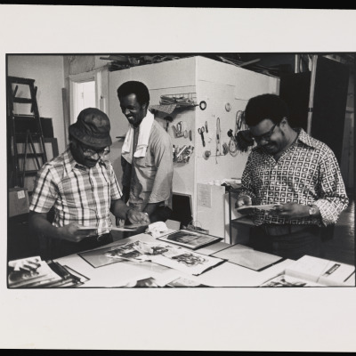 1st Black Photog. Annual, Left to Right:  Beuford Smith, Joe Crawford, Ray Francis