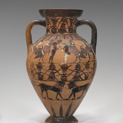 Attic Black-Figured Tyrrhenian Neck-Amphora