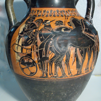 Black-figure Amphora (Storage Vessel) with Lid