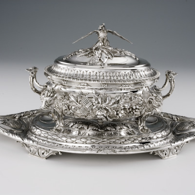 Soup Tureen, Cover, and Stand