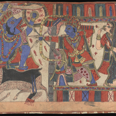 Scene from a Ramayana Series: Ravana Meets Sita