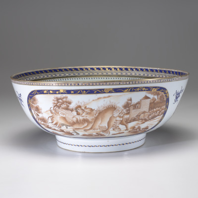 Punch Bowl with Scenes of Aesop's Fables
