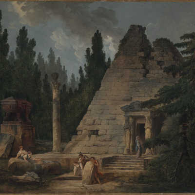 Capriccio with the Pyramid of Maupertuis