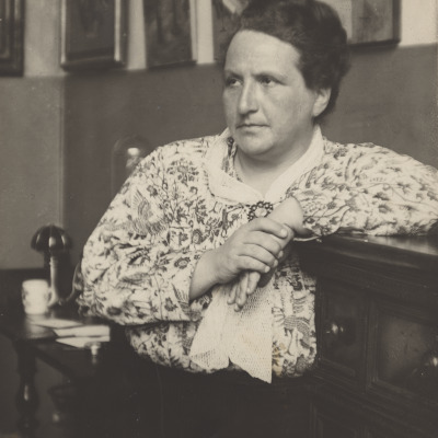 Gertrude Stein (at home)