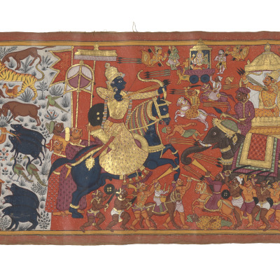 Picture Scroll Depicting Events from the Legendary History of the Gauda Caste