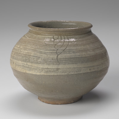 Water Jar with Floral Design
