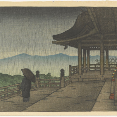 Rain at Kiyomizu Temple
