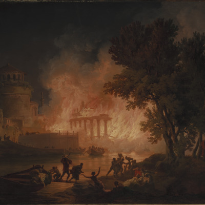 Roman Palace Burning
